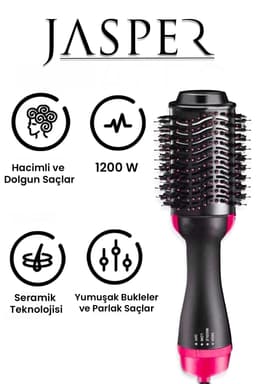 Jasper Saç Şekillendirici Ve Saç Düzleştirici Fön Tarağı - 3