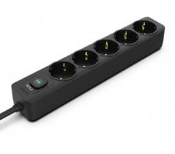 IInca IPW-44SY 5 Port Akım Korumalı LED Tuşlu Priz 1.5m Siyah - 1