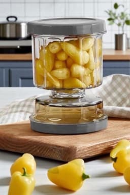 Vip Ahmet VPS-023 Sulu Peynir Zeytin ve Turşu Saklama Kabı 500 ml - 1