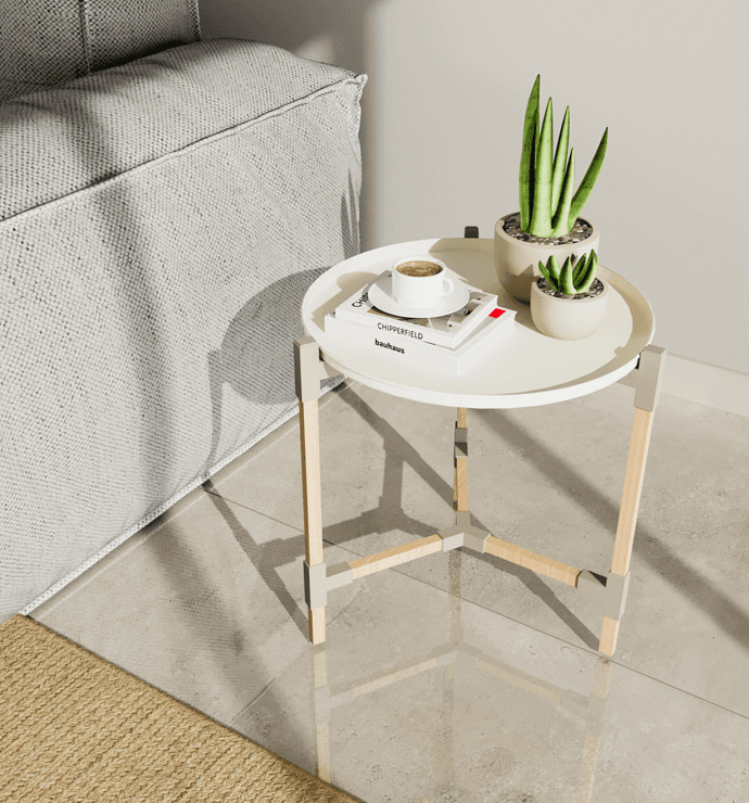 Fixwood Fix-2023-1 Çok Amaçlı Tepsili Sehpa