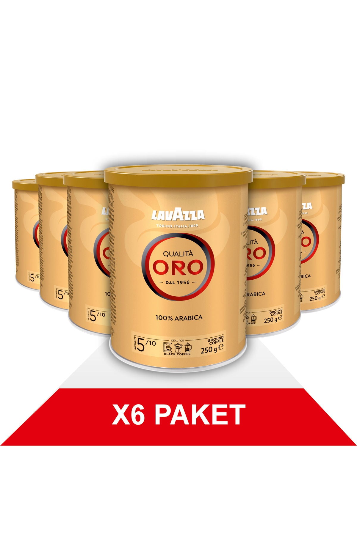 Qualità Oro Filtre Kahve Teneke Kutu (250gr) x6