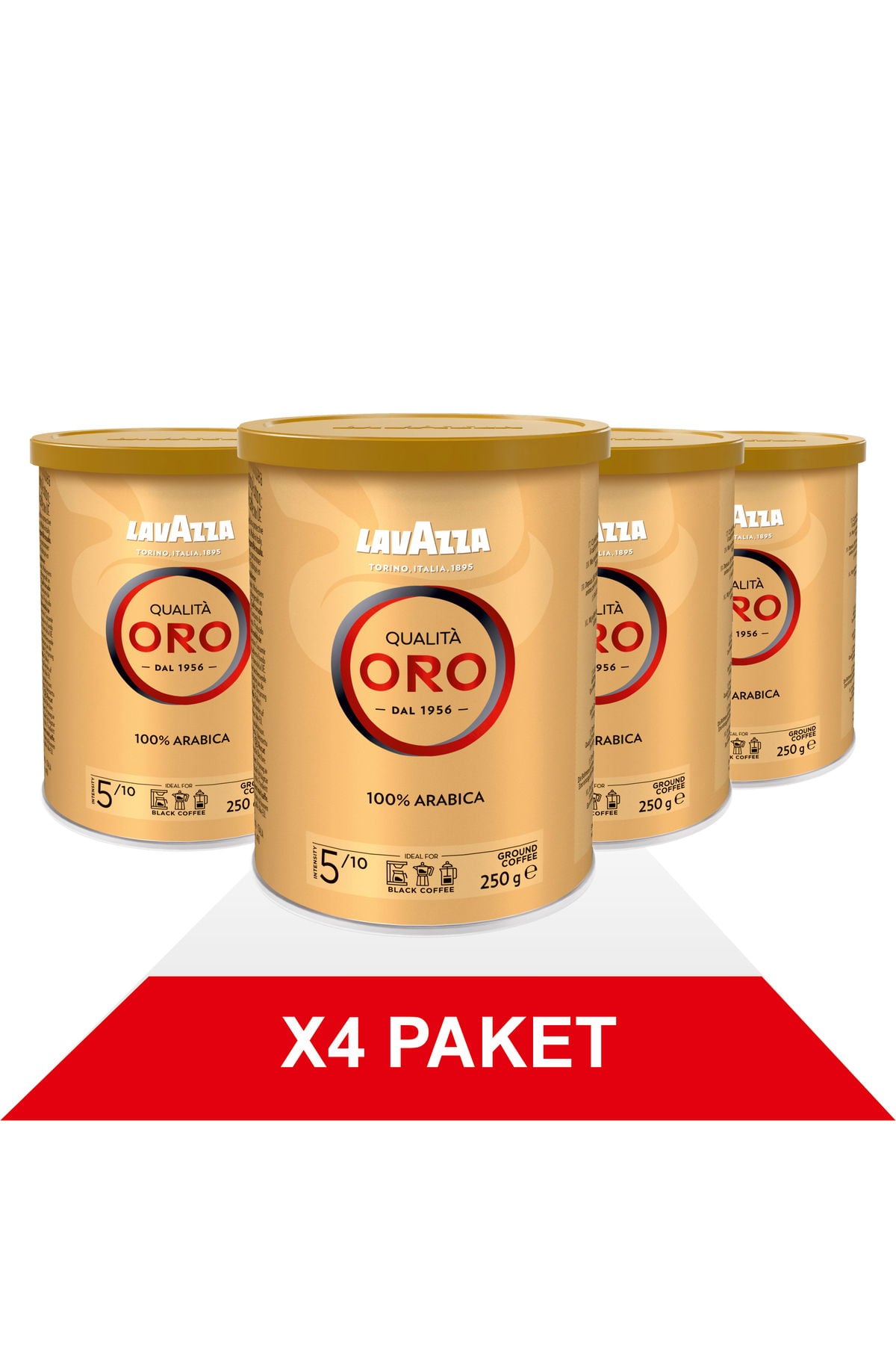 Qualità Oro Filtre Kahve Teneke Kutu (250gr) x4