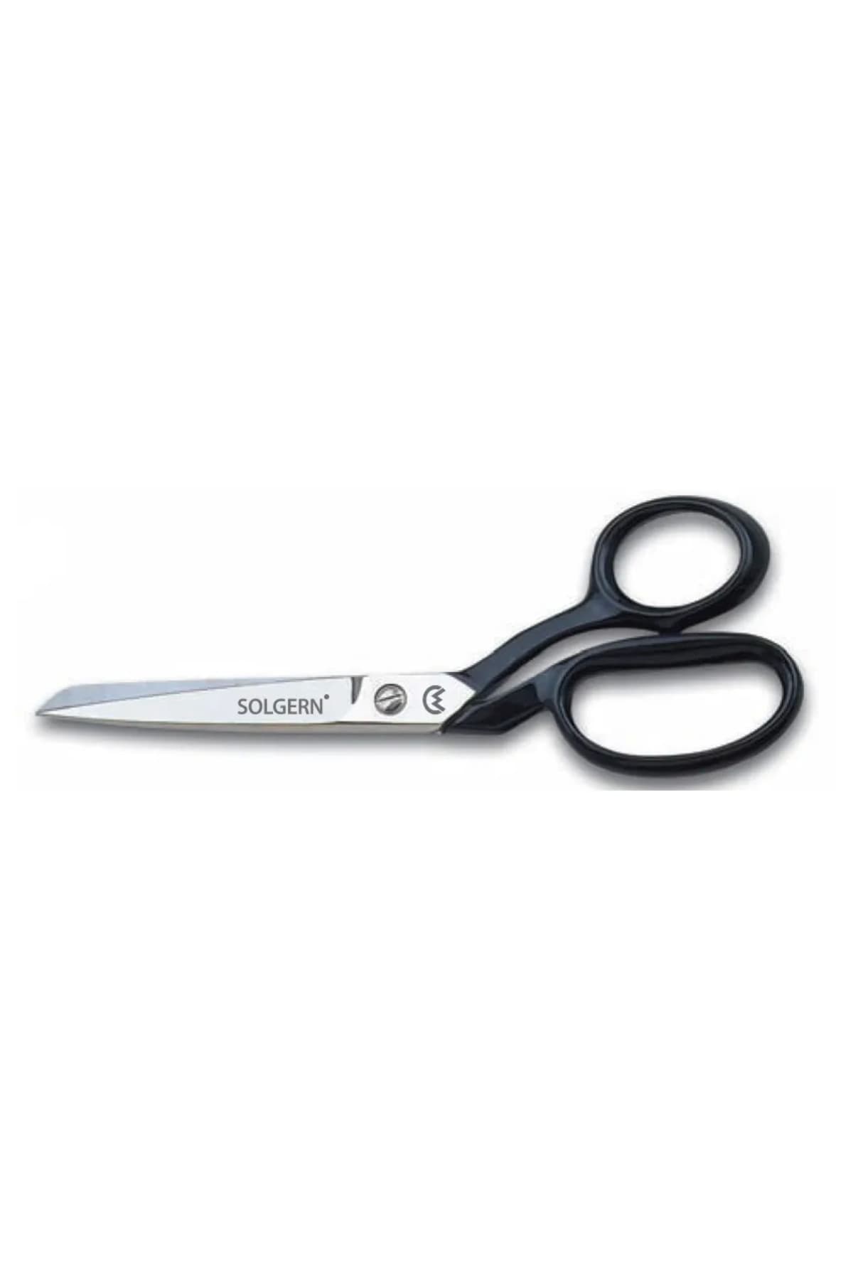 232-9 Tekstil / Yatık Regula Makası No: 9 İnç / 22,86 Cm - Nikel Kaplama, Siyah Saplı