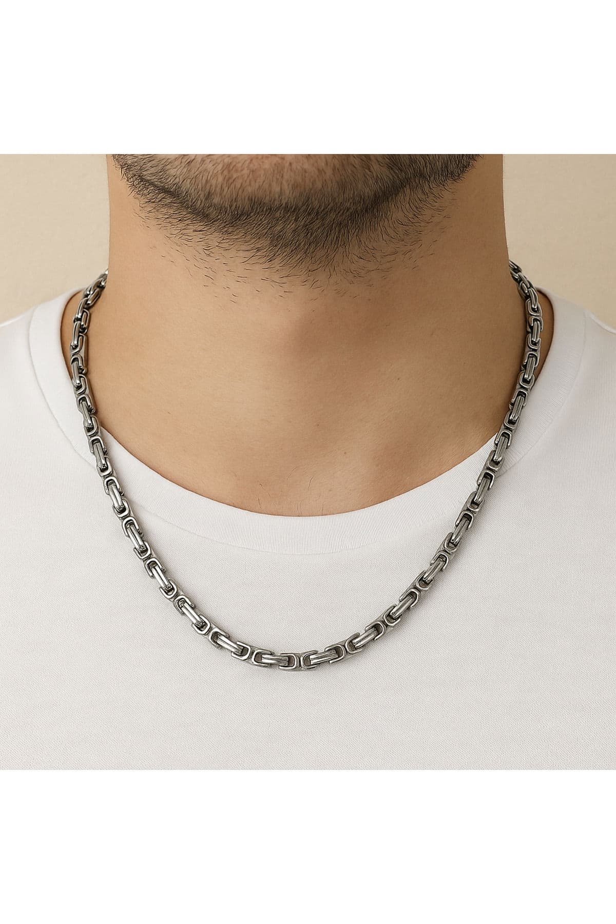 Paslanmaz Çelik Erkek Zincir Kolye