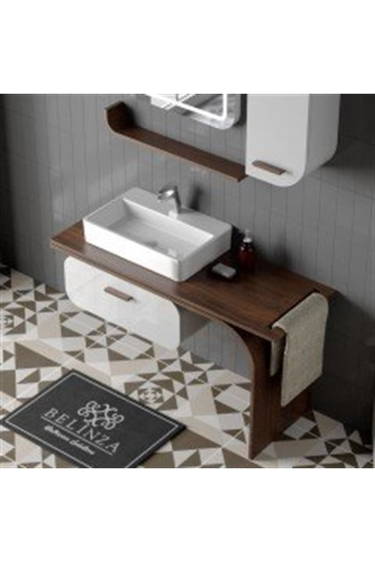 Irony 120 Ceviz Beyaz Alt Modül