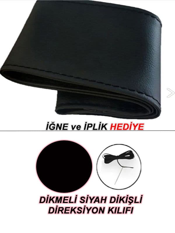 Maserati Gran Turismo Sport Uyumlu Araç,Araba,Oto direksiyon kılıfı siyah dikiş