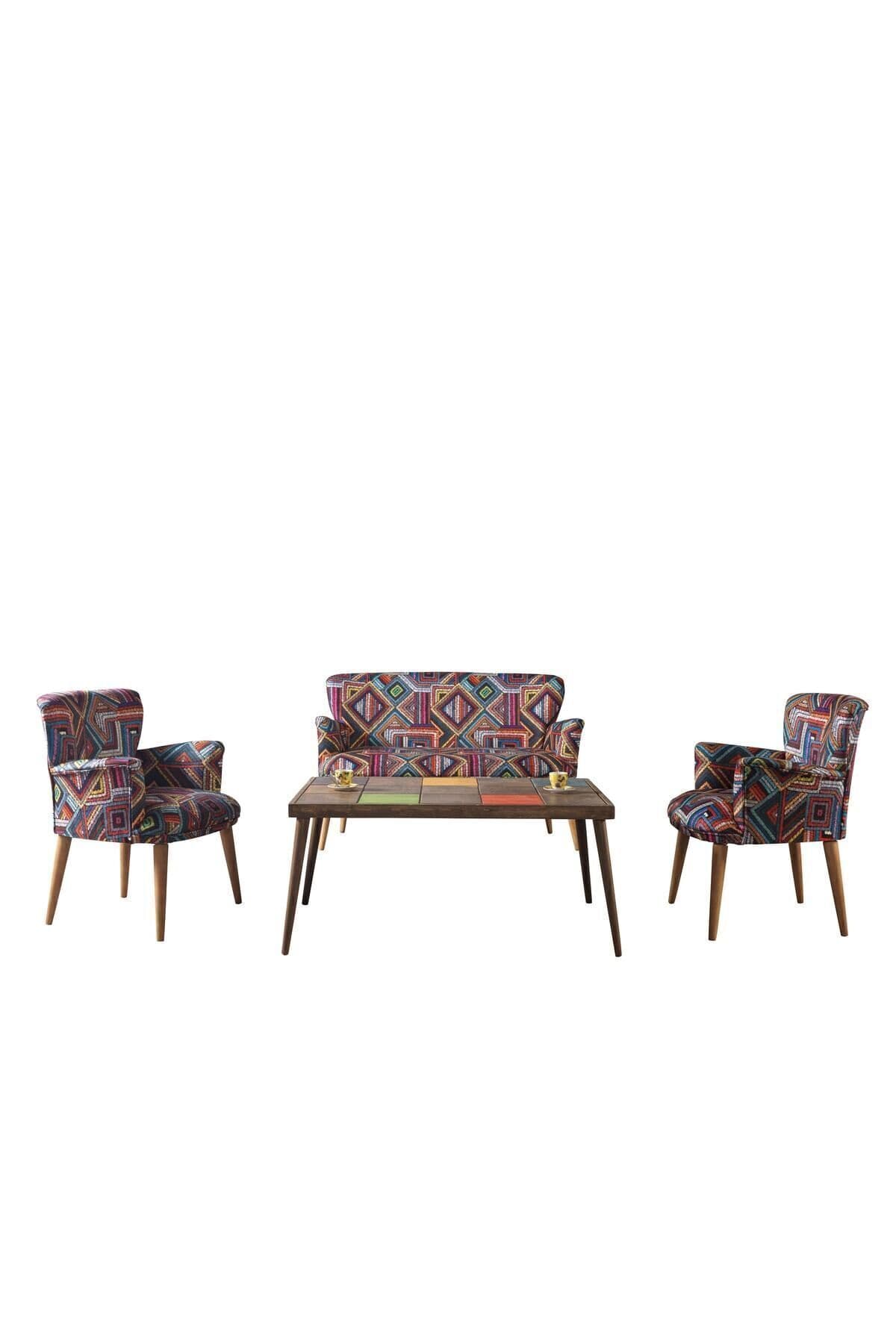 Mobilya Bazari Çay Seti 2 1 1 Koltuk Takımı (SALON, BALKON, OFİS)