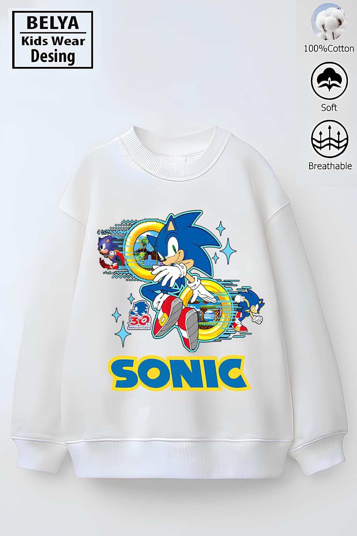 Tam Kalıp Oversize Erkek Çocuk Pamuğa Pamuk 3 İplik Kumaş Snc2 Tasarım Sweatshirt