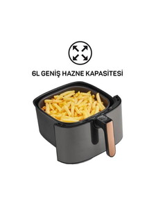 Arzum Aırtasty Xl Aır Fryer Sıcak Hava Fritözü Bakır Ar2074-B #2